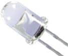Kingbright WP7143 T-1 3/4 (5mm) Round Water Clear LEDs