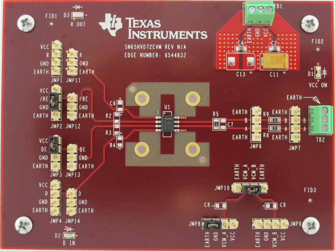 Graphique - Texas Instruments Module d'évaluation half-duplex RS-485