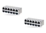 Molex Prises RJ45 magnétiques Gigabit compatibles PoE+ avec DEL