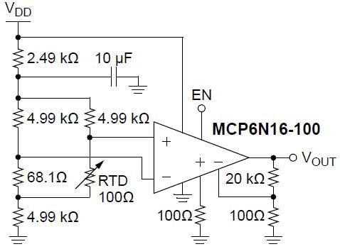 Microchip Technology Amplificateur d'instrumentation sans dérive MCP6N16