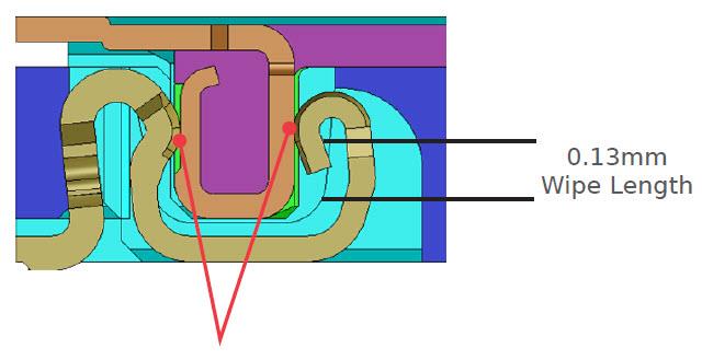 Plan mécanique - Molex Connecteurs carte-à-carte SlimStack™ SSB6