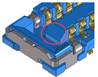Plan mécanique - Molex Connecteurs carte-à-carte SlimStack™ SSB6