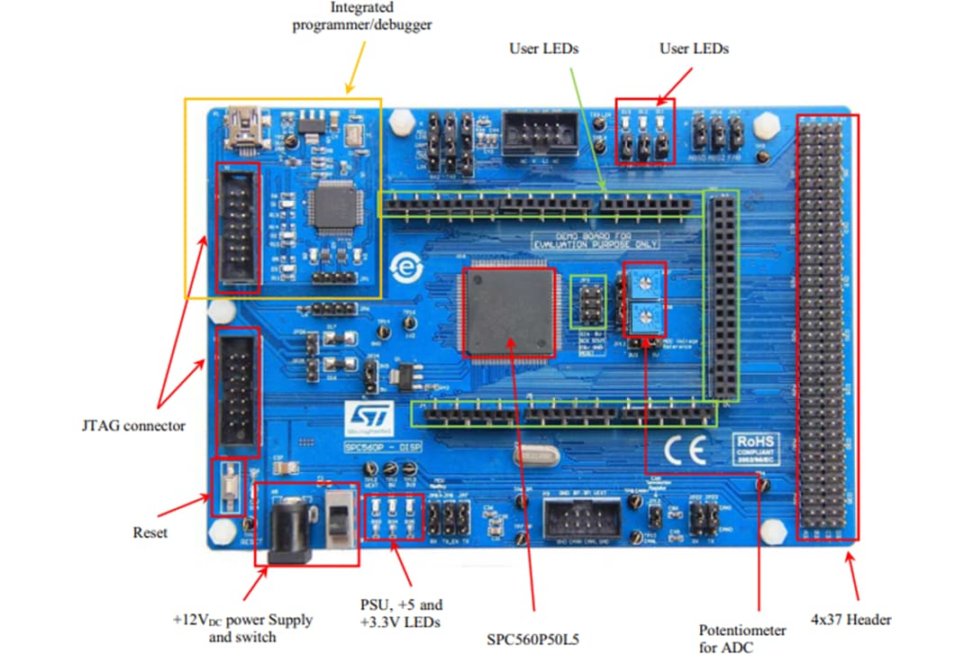 STMicroelectronics Kit de découverte SPC560P-DISP 