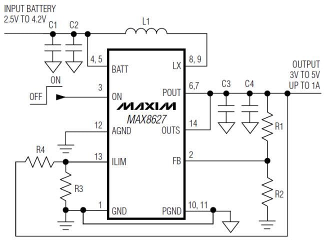 Analog Devices / Maxim Integrated Convertisseur élévateur MAX8627