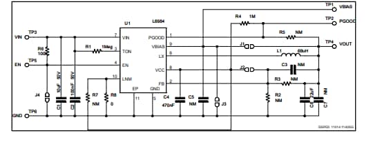 Schéma - STMicroelectronics Carte d'évaluation STEVAL-ISA159V1 STMicroelectronics