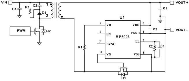 Monolithic Power Systems (MPS) MP6906 Fast Turn-Off Intelligent Rectifiers