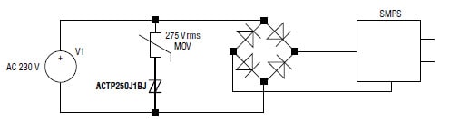 Application Circuit Diagram - Bourns ACTP AC Transient Protector