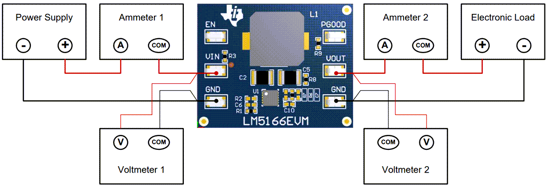 Mechanical Drawing - Texas Instruments LM5166EVM-C50A Evaluation Module (EVM)