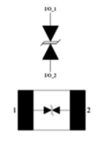 Schéma du circuit d'application - KYOCERA AVX Diodes de protection DES bidirectionnelles GiGuard®