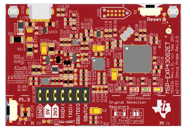Circuit de localisation - Texas Instruments Kit de développement MSP-EXP430G2ET