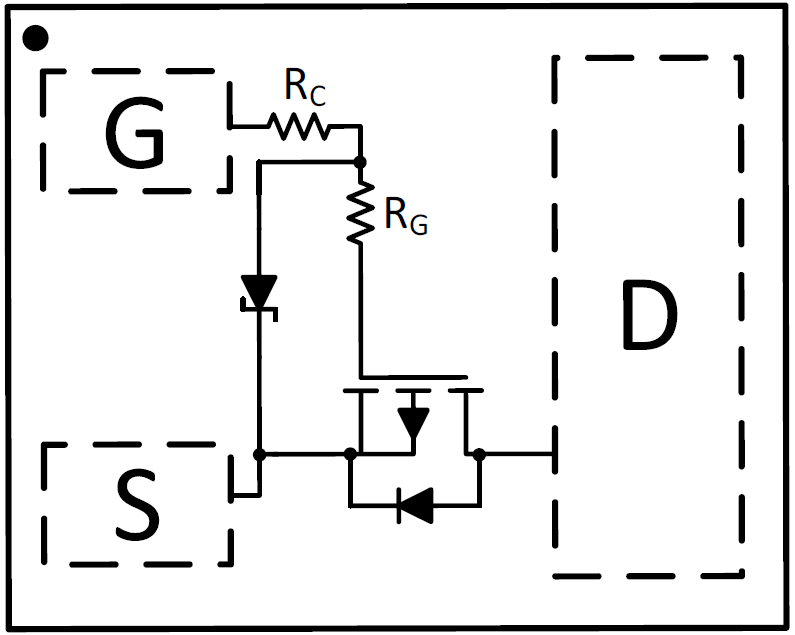 Application Circuit Diagram - Texas Instruments CSD25501F3 –20V 64mΩ, P-Channel FemtoFET™ MOSFET