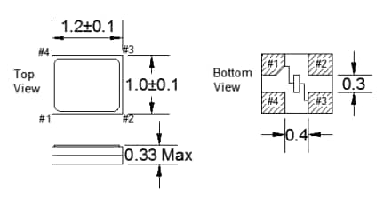 Mechanical Drawing - Fox 1210 FCABS Crystals