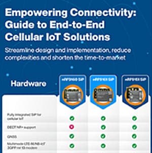 Infographie - Nordic Semiconductor Système en boîtier IdO cellulaire nRF9160