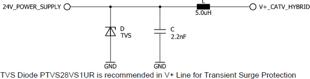 Application Circuit Diagram - Qorvo QPA3357 Power Doubler Amplifier Module