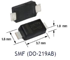Plan mécanique - Vishay Semiconductors Évolution des boîtiers eSMP®