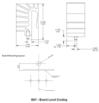 Mechanical Drawing - Aavid, Thermal Division of Boyd Corporation Max Clip™ Heat Sinks