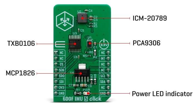 Block Diagram - Mikroe 6DOF IMU 5 Click