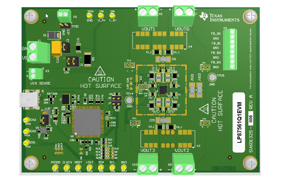 Texas Instruments Module d'évaluation (EVM) LP8756xQ1EVM