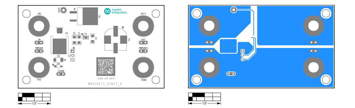 Circuit de localisation - Analog Devices Inc. Kit d'évaluation MAX16171EVKIT