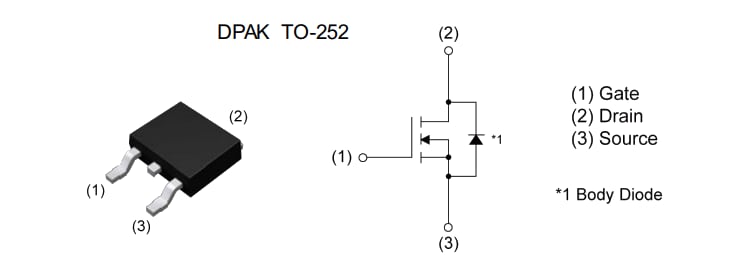 Schéma du circuit d'application - ROHM Semiconductor MOSFET RD3S100AAFRA de puissance 10 A à canal N 190 V