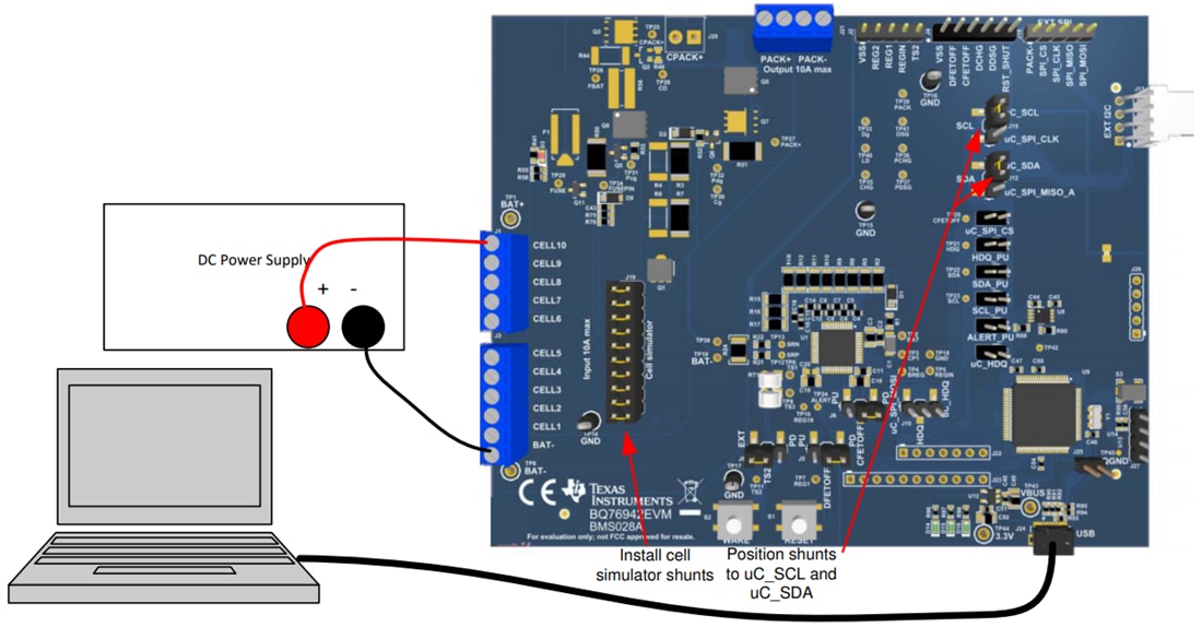 Plan mécanique - Texas Instruments Module d'évaluation (EVM) bq76942EVM