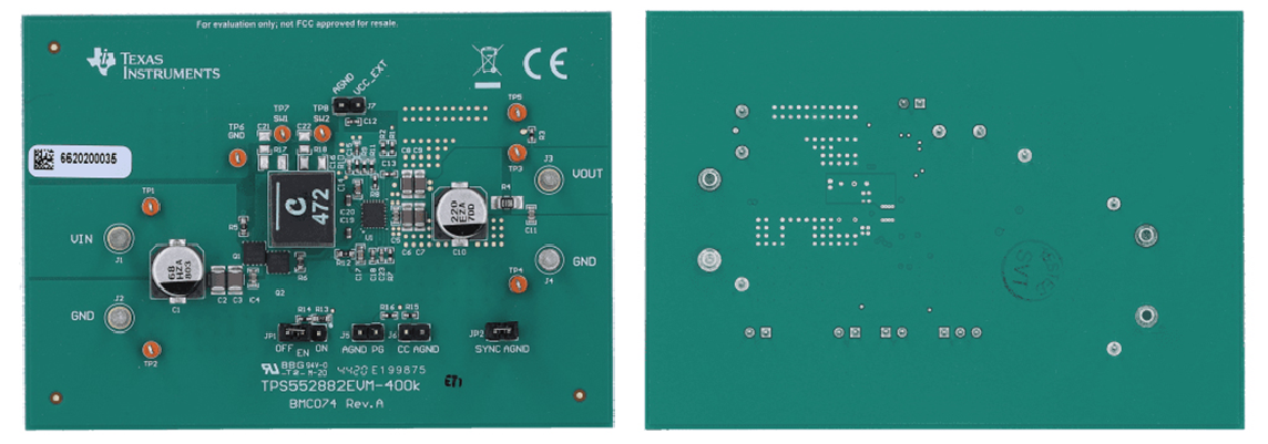 Texas Instruments Module d'évaluation TPS552882EVM-400 kHz
