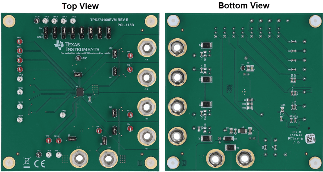 Plan mécanique - Texas Instruments Module d'évaluation (EVM) de commutateur TPS274160EVM