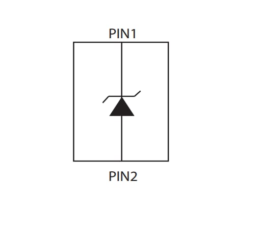 Schéma de principe - Littelfuse Diodes TVS unidirectionnelles discrètes SC11xx