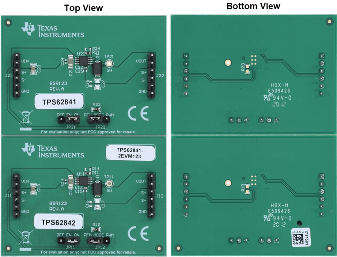 Plan mécanique - Texas Instruments Module d'évaluation (EVM) TPS62841-2EVM123