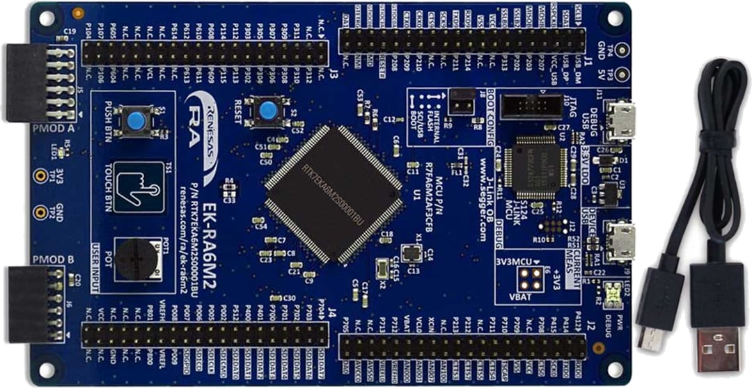 Renesas Electronics Kit d'évaluation EK-RA6M2 pour le groupe de microcontrôleurs (MCU) RA6M2 
