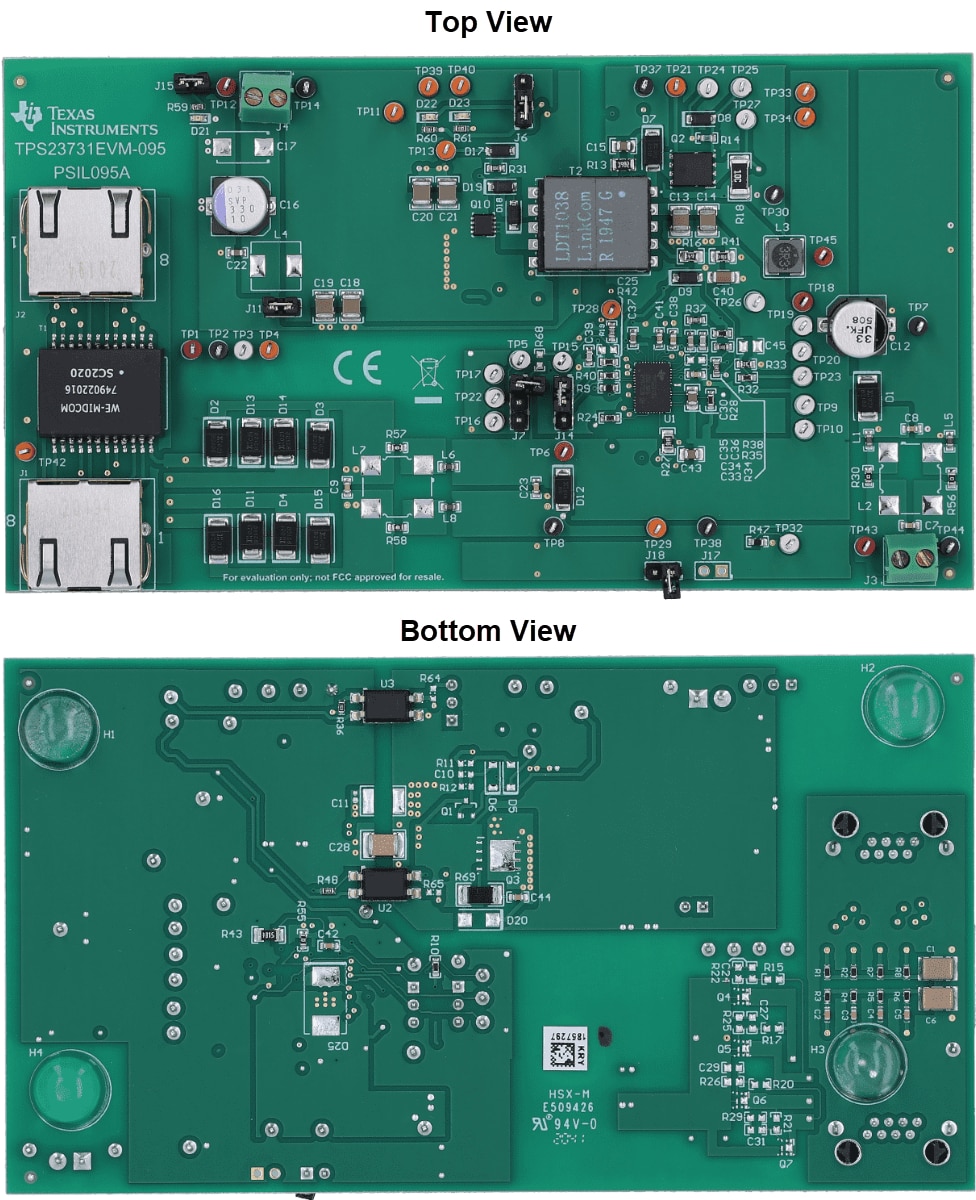 Plan mécanique - Texas Instruments Module d'évaluation TPS23731EVM-095
