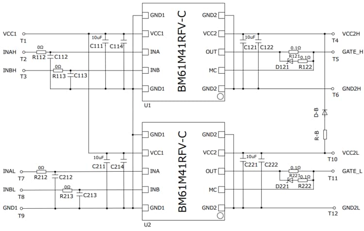 Schéma - ROHM Semiconductor Carte d'évaluation BM61M41RFV-EVK002