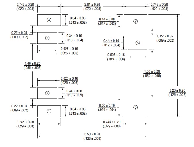 Graphique - Bourns Transformateur LAN sur puce SM353230-181N7Y