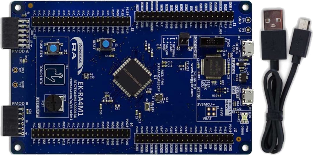Renesas Electronics Kit d'évaluation EK-RA4M1 pour le groupe de microcontrôleurs (MCU) RA4M1