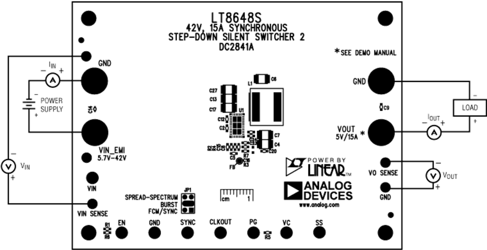 Analog Devices Inc. Carte d’évaluation pour LT8648S Silent Switcher®2