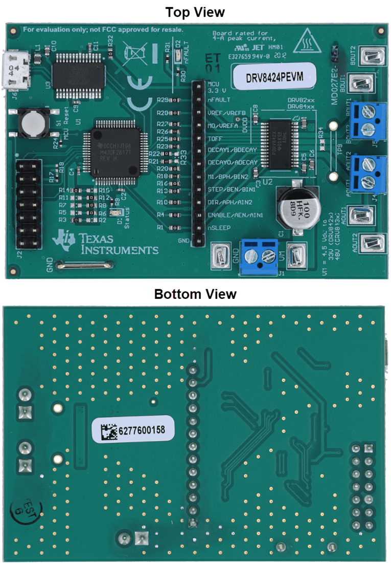 Plan mécanique - Texas Instruments Module d'évaluation (EVM) de pilote DRV8424PEVM