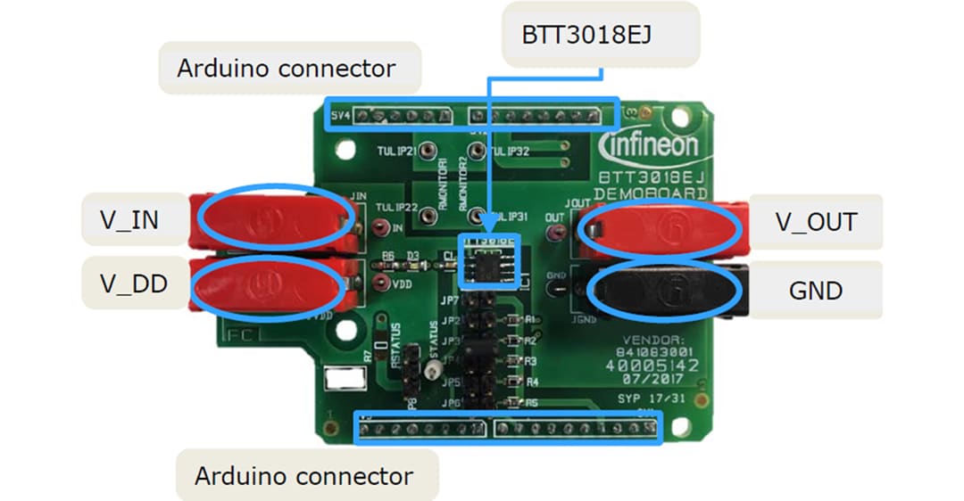 Infineon Technologies Carte de démonstration BTT3018EJ