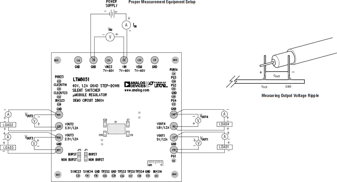 Plan mécanique - Analog Devices Inc. Carte de démonstration LTM8051 (DC2860A)