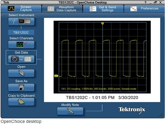 Infographic - Tektronix TBS1000C Digital Storage Oscilloscopes