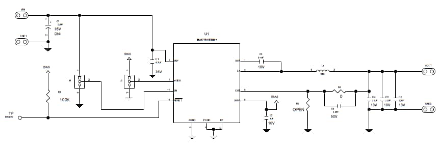 Schéma - Analog Devices Inc. Kit d'évaluation MAX77597