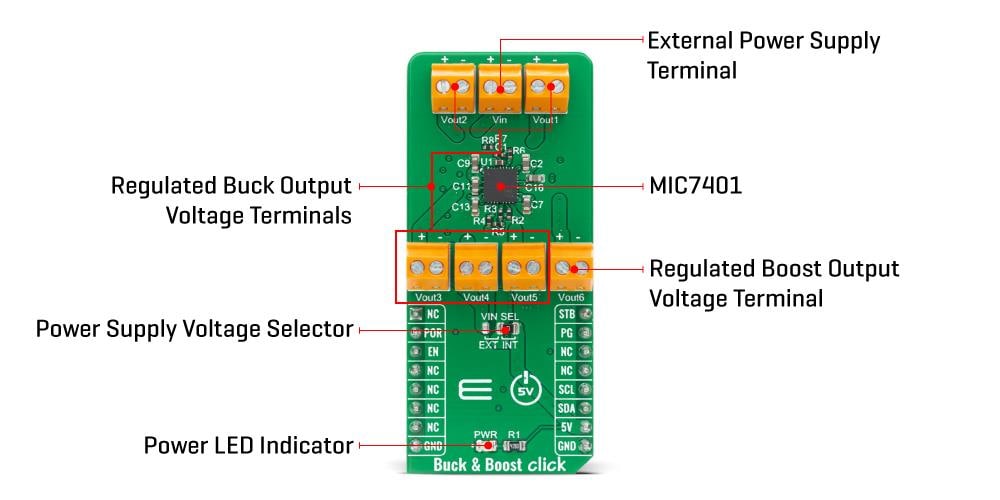 Block Diagram - Mikroe Buck & Boost Click