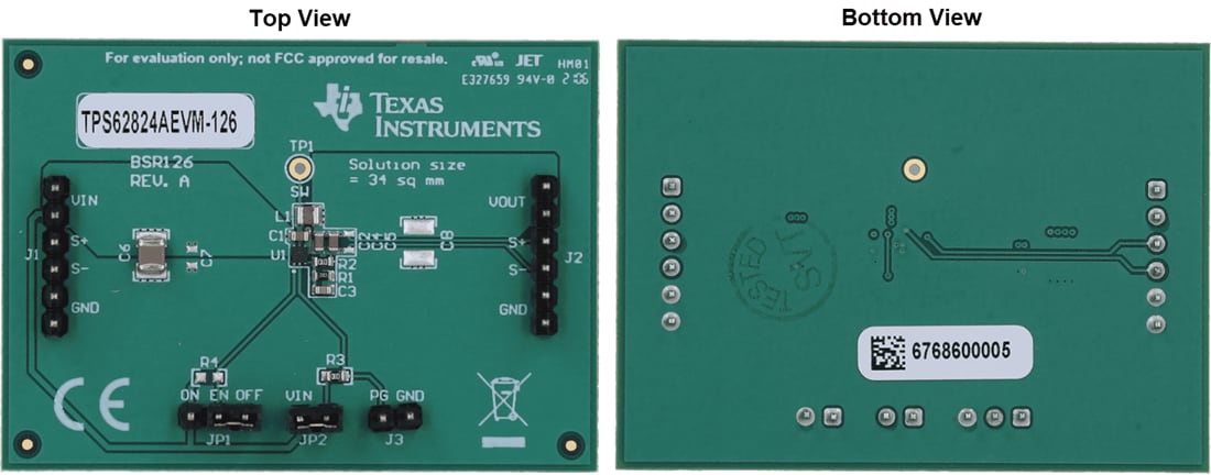 Plan mécanique - Texas Instruments Modules d'évaluation de convertisseur TPS6282xAEVM-126