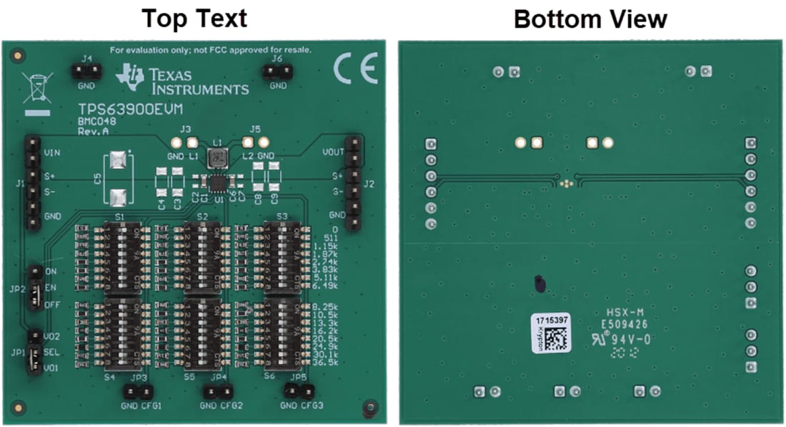 Plan mécanique - Texas Instruments Module d'évaluation (EVM) de convertisseur TPS63900EVM