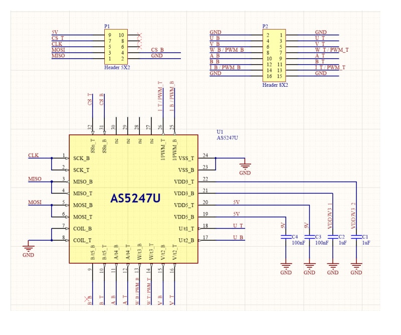ams OSRAM Carte adaptateur AS5247U