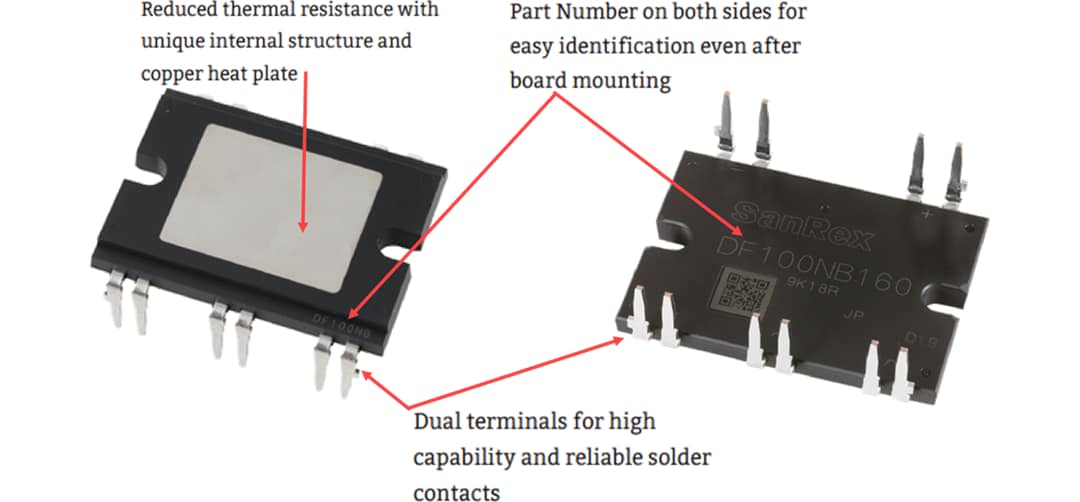 SanRex 3-Phase Diode Modules (DIP Type)