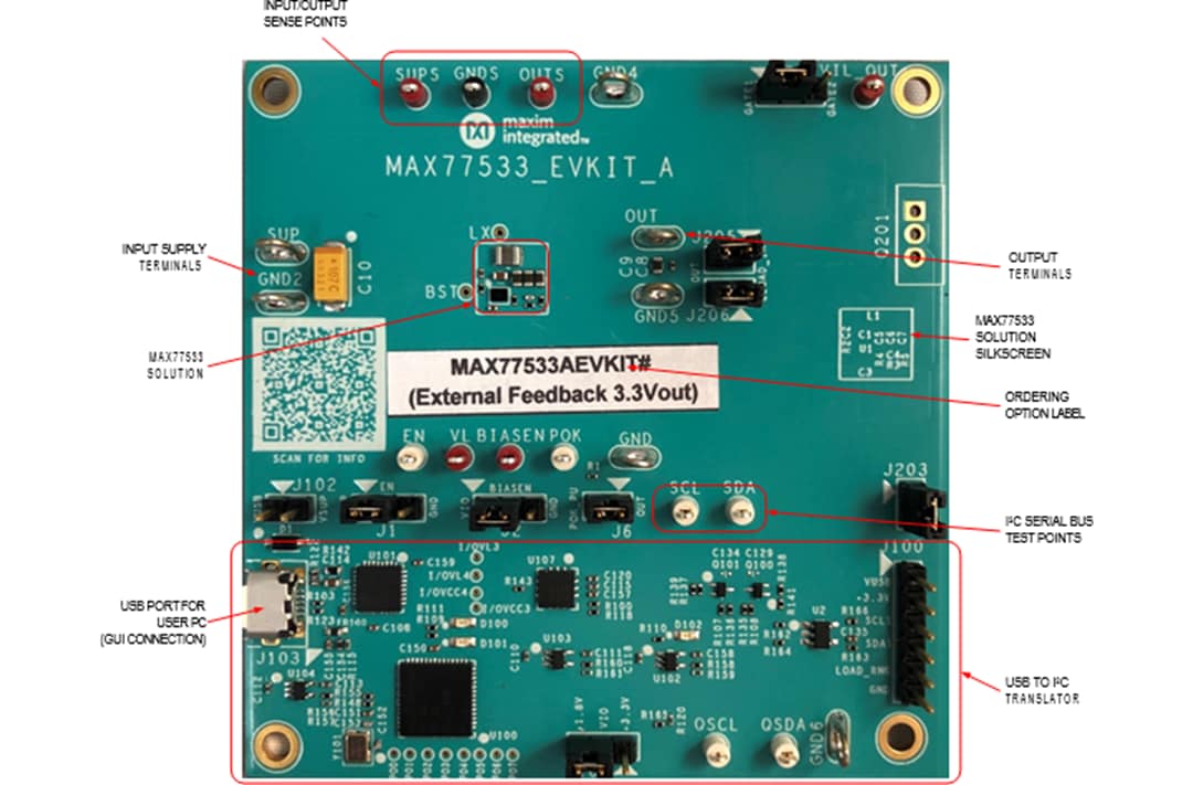 Analog Devices Inc. Kit d'évaluation MAX77533
