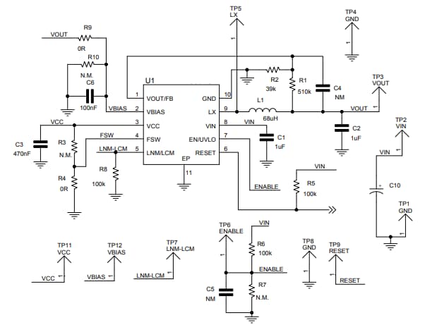 Schéma - STMicroelectronics Cartes d'évaluation STEVAL-L7983ADJ