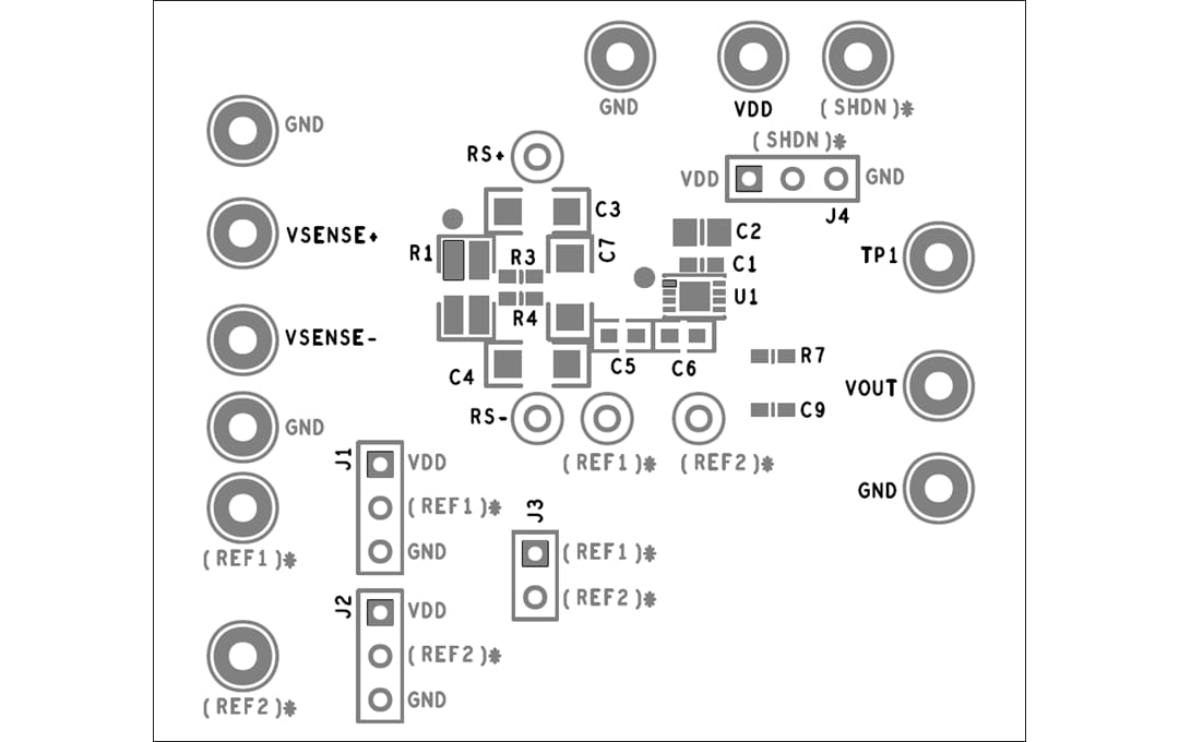 Plan mécanique - Analog Devices Inc. Kit d'évaluation MAX49921 (MAX49921EVKIT)