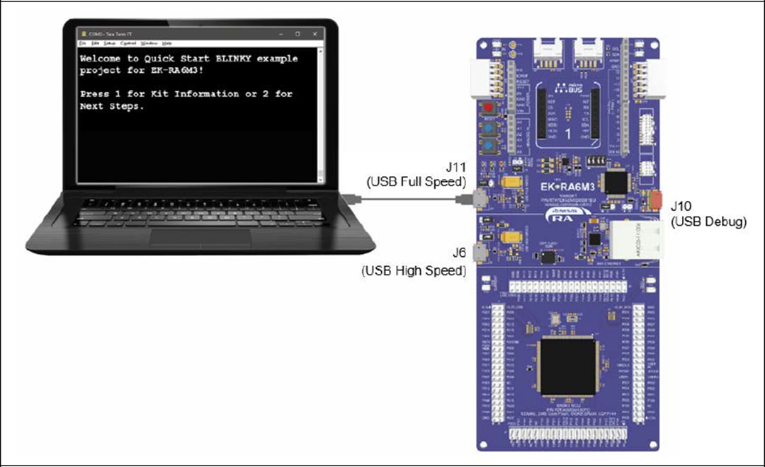 Renesas Electronics Kit d'évaluation EK-RA6M3 pour le groupe de microcontrôleurs (MCU) RA6M3