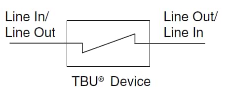 Schéma - Bourns Protecteurs haut débit TBU® AEC-Q101 TBU-CA-Q